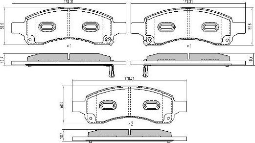 FREMAX FBP-0328 - Bremžu uzliku kompl., Disku bremzes www.autospares.lv