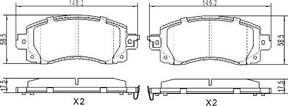 FREMAX FBP-0256 - Bremžu uzliku kompl., Disku bremzes www.autospares.lv