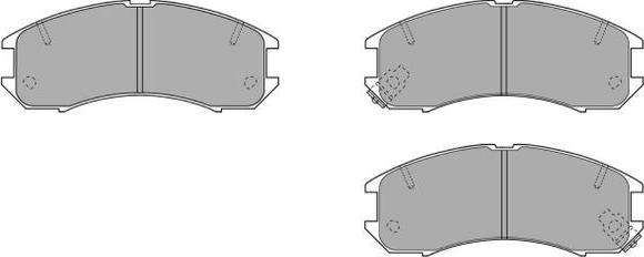 FREMAX FBP-0740 - Тормозные колодки, дисковые, комплект www.autospares.lv