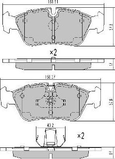 FREMAX FBP-0741-01 - Bremžu uzliku kompl., Disku bremzes www.autospares.lv