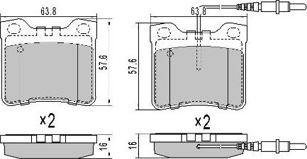 FREMAX FBP-0743-01 - Тормозные колодки, дисковые, комплект www.autospares.lv