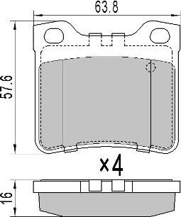 FREMAX FBP-0742 - Bremžu uzliku kompl., Disku bremzes autospares.lv