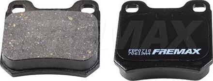 FREMAX FBP-0718 - Тормозные колодки, дисковые, комплект www.autospares.lv