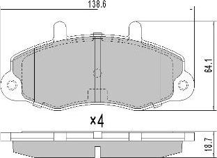 FREMAX FBP-0774 - Bremžu uzliku kompl., Disku bremzes autospares.lv