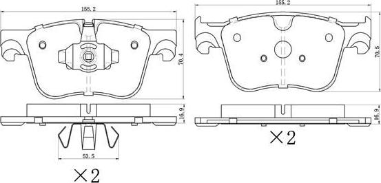 FREMAX FBP-0770 - Bremžu uzliku kompl., Disku bremzes www.autospares.lv