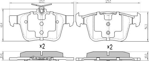 FREMAX FBP-1976 - Тормозные колодки, дисковые, комплект www.autospares.lv