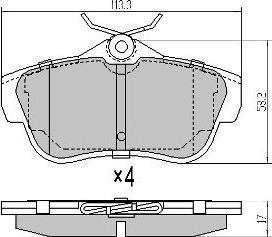 FREMAX FBP-1494 - Brake Pad Set, disc brake www.autospares.lv