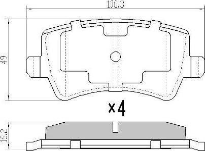 FREMAX FBP-1497 - Тормозные колодки, дисковые, комплект www.autospares.lv