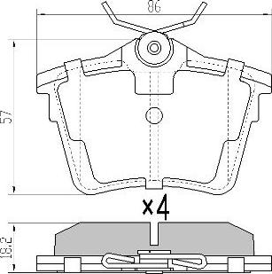 FREMAX FBP-1409 - Brake Pad Set, disc brake www.autospares.lv