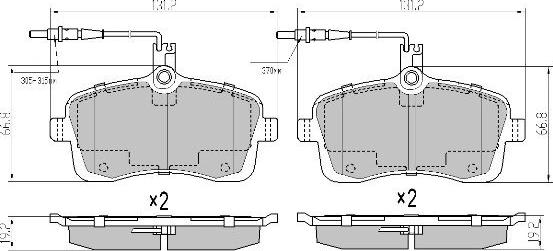 FREMAX FBP-1407 - Bremžu uzliku kompl., Disku bremzes autospares.lv