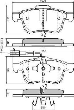 FREMAX FBP-1473 - Bremžu uzliku kompl., Disku bremzes www.autospares.lv