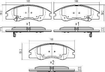 FREMAX FBP-1551 - Bremžu uzliku kompl., Disku bremzes www.autospares.lv