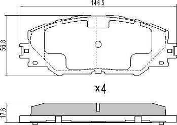 FREMAX FBP-1568 - Brake Pad Set, disc brake www.autospares.lv