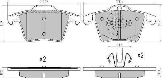 FREMAX FBP-1505 - Bremžu uzliku kompl., Disku bremzes www.autospares.lv