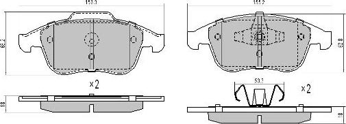 FREMAX FBP-1581 - Bremžu uzliku kompl., Disku bremzes autospares.lv