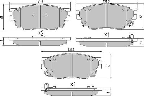 FREMAX FBP-1533 - Bremžu uzliku kompl., Disku bremzes autospares.lv