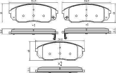 FREMAX FBP-1537 - Bremžu uzliku kompl., Disku bremzes www.autospares.lv