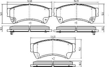 FREMAX FBP-1524 - Bremžu uzliku kompl., Disku bremzes www.autospares.lv