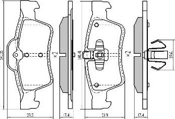 FREMAX FBP-1523 - Bremžu uzliku kompl., Disku bremzes www.autospares.lv