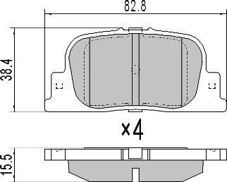 FREMAX FBP-1694 - Bremžu uzliku kompl., Disku bremzes autospares.lv