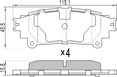 FREMAX FBP-1695 - Bremžu uzliku kompl., Disku bremzes autospares.lv