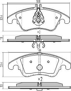 FREMAX FBP-1652 - Bremžu uzliku kompl., Disku bremzes www.autospares.lv