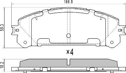 FREMAX FBP-1657 - Bremžu uzliku kompl., Disku bremzes www.autospares.lv