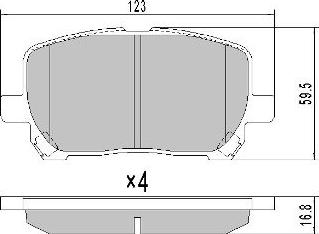 FTE 9001206 - Brake Pad Set, disc brake www.autospares.lv