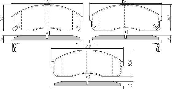 FREMAX FBP-1689 - Bremžu uzliku kompl., Disku bremzes www.autospares.lv