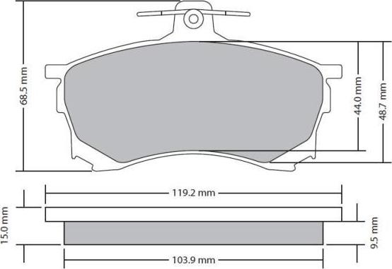 FREMAX FBP-1685 - Brake Pad Set, disc brake www.autospares.lv