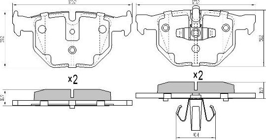 FREMAX FBP-1624 - Bremžu uzliku kompl., Disku bremzes www.autospares.lv