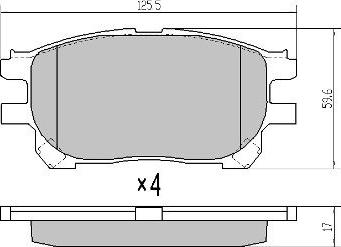 FREMAX FBP-1625 - Bremžu uzliku kompl., Disku bremzes autospares.lv