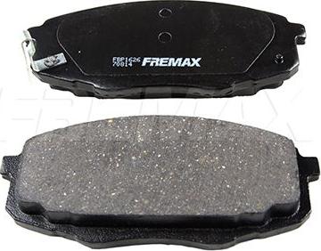 FREMAX FBP-1626 - Тормозные колодки, дисковые, комплект www.autospares.lv