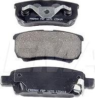 FREMAX FBP-1670 - Brake Pad Set, disc brake www.autospares.lv