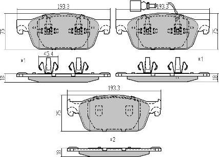 FREMAX FBP-1672 - Bremžu uzliku kompl., Disku bremzes www.autospares.lv