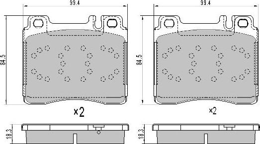 FREMAX FBP-1097 - Bremžu uzliku kompl., Disku bremzes www.autospares.lv