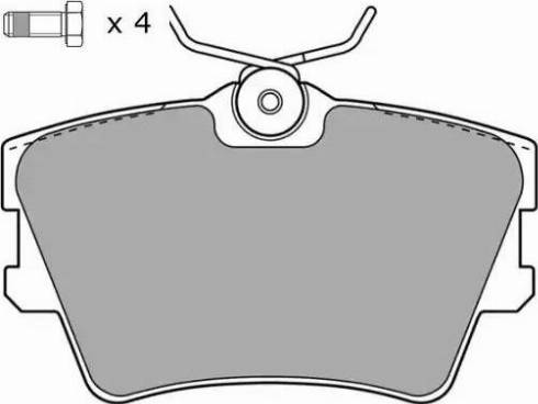 FREMAX FBP-1043 - Brake Pad Set, disc brake www.autospares.lv