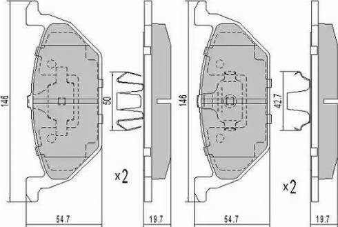 FREMAX FBP-1069 - Тормозные колодки, дисковые, комплект www.autospares.lv