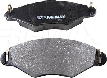 FREMAX FBP-1083 - Bremžu uzliku kompl., Disku bremzes www.autospares.lv