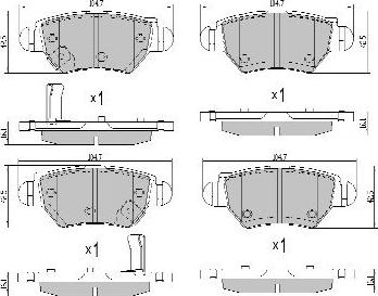 FREMAX FBP-1082 - Bremžu uzliku kompl., Disku bremzes www.autospares.lv