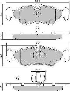 FREMAX FBP-1034 - Bremžu uzliku kompl., Disku bremzes www.autospares.lv