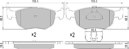 FREMAX FBP-1028 - Bremžu uzliku kompl., Disku bremzes www.autospares.lv