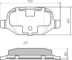 FREMAX FBP-1154 - Bremžu uzliku kompl., Disku bremzes autospares.lv