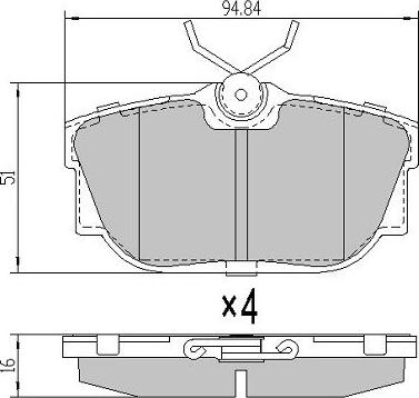 FREMAX FBP-1162 - Brake Pad Set, disc brake www.autospares.lv