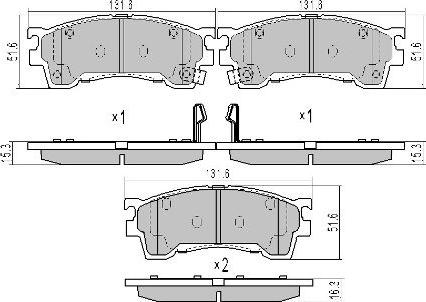 FREMAX FBP-1610 - Bremžu uzliku kompl., Disku bremzes www.autospares.lv