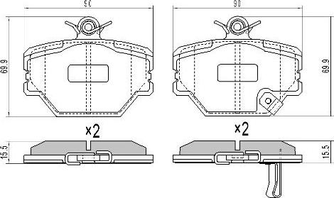 FREMAX FBP-1133 - Bremžu uzliku kompl., Disku bremzes www.autospares.lv