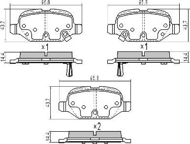 FREMAX FBP-1894 - Bremžu uzliku kompl., Disku bremzes www.autospares.lv