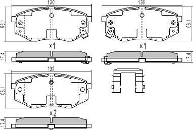 FREMAX FBP-1890 - Тормозные колодки, дисковые, комплект www.autospares.lv