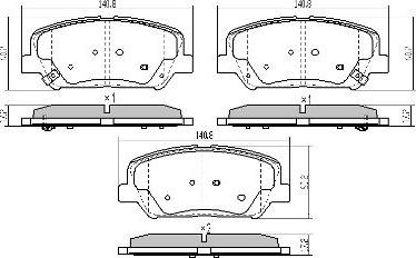 FREMAX FBP-1897 - Bremžu uzliku kompl., Disku bremzes www.autospares.lv