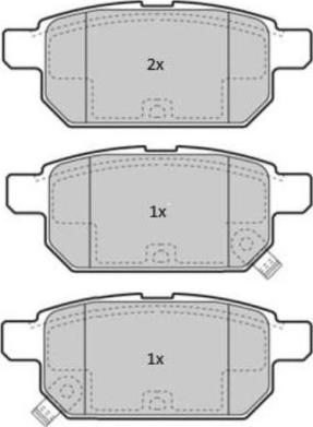 FREMAX FBP-1856 - Brake Pad Set, disc brake www.autospares.lv